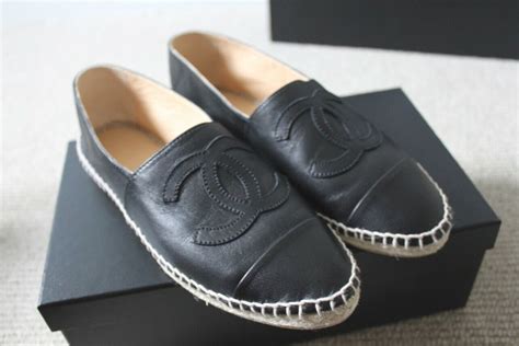 chanel espadrilles leather replica|authentic chanel espadrilles.